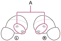 Illustration indicating the location of A