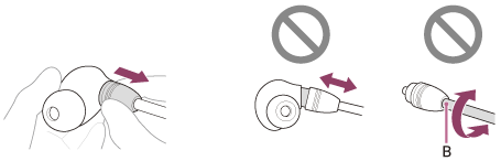 Illustration indiquant l’emplacement du B