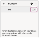 Bluetooth 기능 켬 이미지