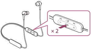 Illustration af opkaldsknap på kontrolkomponenten på den venstre side