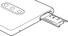 Diagram of viewing the CE marking and the FCC ID label strip dragged out from the rear view, at the top left.