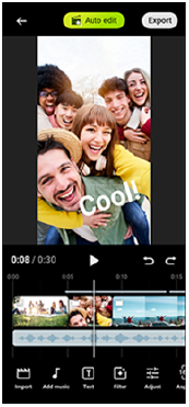 Videoluonti-näytön kuva