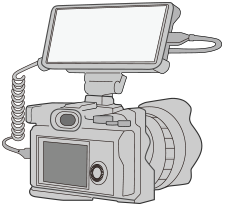 Kuva Xperian yhdistämisestä ulkoiseen kameraan