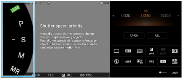 Image of selecting a shooting mode when using Photo Pro