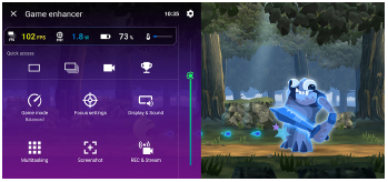 Immagine del menu Potenziatore gioco.