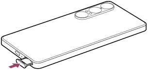 Diagram of pushing the tray back.