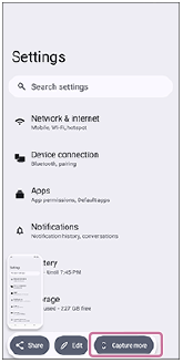 Slika koja prikazuje položaj gumba Snimi više u donjem desnom području.