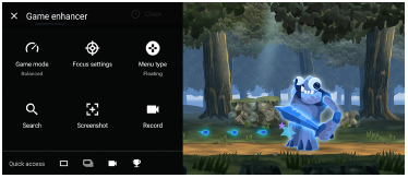 Image of the Game enhancer menu.