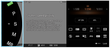 Image of selecting a shooting mode when using Photo Pro