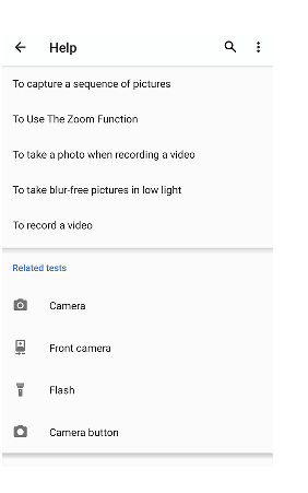 Function Check Camera User guide