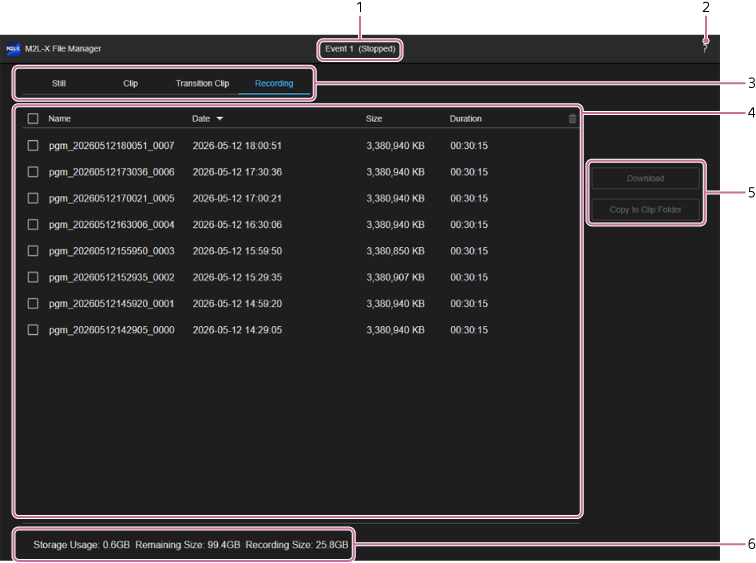 File Manager screen