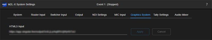 System Settings screen