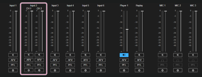 Live Operation screen