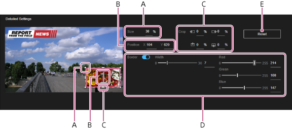 Live Operation screen