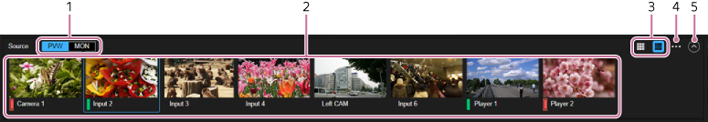 Live Operation screen