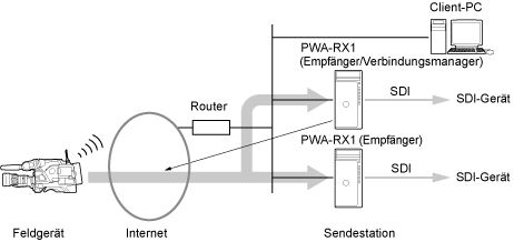 Konfiguration mit mehreren PWA-RX1-Instanzen
