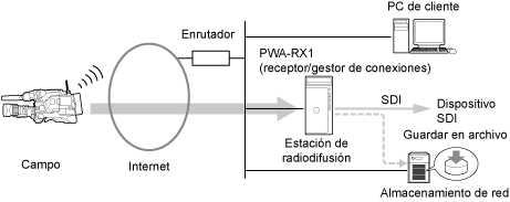 Guardar imágenes de vídeo durante la transmisión a un archivo