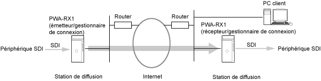 Diffusion en flux point à point