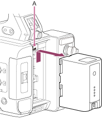Illustrazione della rimozione di un pacco batteria