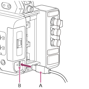 连接USB充电器的插图
