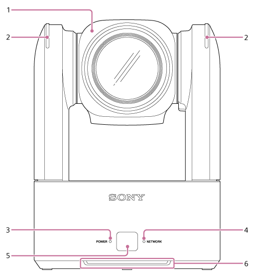 Illustration of front view of the unit