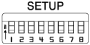 Illustration of setup switches