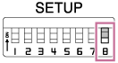 Illustration of setup switches