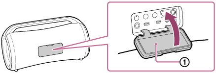 Ilustracja głośnika dla zlokalizowania nakładki