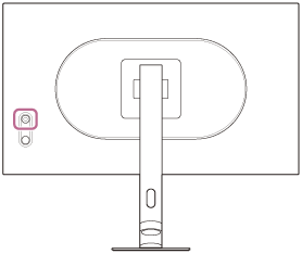 Illustration indicating the location of the joystick