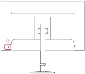 Illustrazione che indica la posizione del pulsante di accensione