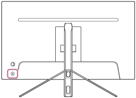 Illustration, der angiver placeringen af strømknappen