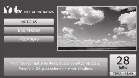 Image of Ginga Interactivity screen