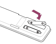 Illustration of how to replace the batteries