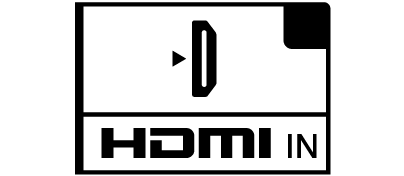 Représentation de la borne HDMI IN