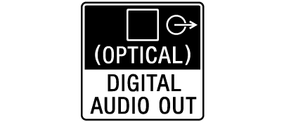 Représentation de la prise DIGITAL AUDIO OUT (OPTICAL)