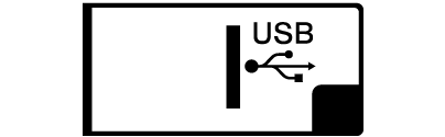 Représentation du port USB