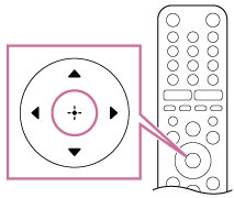 ENTER 按钮位于向上、向下、向左及向右键按钮的中间。