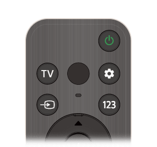A remote control with 25 buttons.