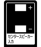 センタースピーカー入力端子のイメージイラスト