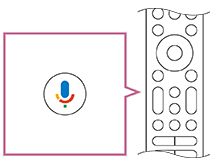 Illustration of the MIC button on the remote control
