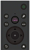 At the top right corner of the remote control, there is a Power button. Power button turns the TV on and off. Below Power button, there are four round buttons placed in two rows and one button in the center. On the top row, there are two buttons. Starting from the left, these are the Input select and Quick Settings buttons. On the bottom row, the two buttons from the left are TV and More options button. In the middle of these four buttons, there is one round SONY PICTURES CORE button. Above the SONY PICTURES CORE button, there is a microphone/LED built onto the remote control. For rechargeable Voice Remote Control, the LED will show charging status in red. Input select button displays and selects the input source, etc. Quick Settings button displays a set of controls to preset picture, sound, etc. TV button switches to a TV channel or input from any application. More options button displays additional features or settings based on current content or input. Below these buttons, there are two interlocking rings of buttons. The inner ring has four tactile bumps, used for navigating up, down, left and right. At the center is the Enter button which is the raised bump. Below the ring, there are two round buttons. Starting from the left, these are Back and Home buttons. Back button returns you to the previous screen. Home button displays main menu of the TV. Below these buttons, there are two long buttons from left Volume button and Channel button. Press the upper part of Volume button to increase the volume. Press the lower part of the same button to decrease the volume. Channel button with a tactile dot on the upper part. Press the upper part of Channel button to increase the channel number or press the lower part of the same button to decrease the channel number. Between these two buttons, there are two round buttons, upper side is Google Assistant/Microphone and lower side is Mute button. Google Assistant/Microphone button is used for Google Assistant or voice search. When using voice command, press Google Assistant/Microphone button and speak into the microphone. Google Assistant is available only for limited region/country/model/language. Google Assistant or voice search requires an Internet connection. Use mute button to mute the sound. Press again to restore the sound. The accessibility shortcut service can also be turned on or off by pressing and holding this button. Below Volume and Channel buttons, there are three buttons. Starting from the left, there are Dashboard, Subtitle/Closed Caption/Audio Description and Guide buttons. There is a tactile dot on the Subtitle/Closed Caption/Audio Description button. Use Dashboard button to display dashboard. Use Subtitle/Closed Caption/Audio Description button to enable or disable subtitles, captions, or audio description. In Accessibility settings, the button function can be changed to switch audio. Guide button displays the digital programme guide of TV or TV box. TV box setup setting is required. There are six large, horizontal rectangular buttons placed in three rows below these buttons. On top row, the two buttons from the left are Crunchyroll and NETFLIX buttons. In the middle row, the two buttons from the left are Disney plus and prime video buttons. On the bottom row, the two buttons from the left are YouTube and Customisable buttons. Customisable button launches preferred app assigned by user. There is a buzzer built onto the remote control (only models supplied with a buzzer built-in Voice Remote Control). The buzzer will emit a sound when you use the remote control finder function. For rechargeable Voice Remote Control, the buzzer will also emit a sound when you press the power button on the remote control while the battery is low. There is a charging port at the bottom of rechargeable Voice Remote Control.