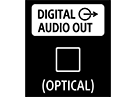 Immagine della presa DIGITAL AUDIO OUT (OPTICAL)