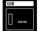 Imagine a portului HDD USB REC