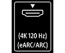 HDMI输入eARC/ARC端口的图像