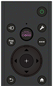 At the top right corner of the remote control, there is a Power button. Power button turns the TV on and off. Below Power button, there are four round buttons placed in two rows and one button in the center. On the top row, there are two buttons. Starting from the left, these are the Input and Quick Settings buttons. On the bottom row, the two buttons from the left are Free TV and More options button. In the middle of these four buttons, there is one round SONY PICTURES CORE button. Above the SONY PICTURES CORE button, there is a microphone/LED built onto the remote control. For rechargeable Voice Remote Control, the LED will show charging status in red. Input button displays and selects the input source, etc. Quick Settings button displays a set of controls to preset picture, sound, etc. Free TV button display available broadcast and free streaming channels. More options button displays additional features or settings based on current content or input. Below these buttons, there are two interlocking rings of buttons. The inner ring has four tactile bumps, used for navigating up, down, left and right. At the center is the Enter button which is the raised bump. Below the ring, there are two round buttons. Starting from the left, these are Back and Home buttons. Back button returns you to the previous screen. Home button displays main menu of the TV. Below these buttons, there are two long buttons from left Volume button and Channel button. Press the upper part of Volume button to increase the volume. Press the lower part of the same button to decrease the volume. Channel button with a tactile dot on the upper part. Press the upper part of Channel button to increase the channel number or press the lower part of the same button to decrease the channel number. Between these two buttons, there are two round buttons, upper side is Google Assistant/Microphone and lower side is Mute button. Google Assistant/Microphone button is used for Google Assistant. When using voice command, press Google Assistant/Microphone button and speak into the microphone. Google Assistant is available only for limited region/country/model/language. Google Assistant requires an Internet connection. Use mute button to mute the sound. Press again to restore the sound. The accessibility shortcut service can also be turned on or off by pressing and holding this button. Below Volume and Channel buttons, there are three buttons. Starting from the left, there are Dashboard, Subtitle/Closed Caption/Audio Description and Guide buttons. There is a tactile dot on the Subtitle/Closed Caption/Audio Description button. Use Dashboard button to display dashboard. Use Subtitle/Closed Caption/Audio Description button to enable or disable subtitles, captions, or audio description. In Accessibility settings, the button function can be changed to switch audio. Guide button displays the digital program guide of TV or Cable Satellite box. Cable/Satellite box setup setting is required. There are six large, horizontal rectangular buttons placed in three rows below these buttons. On top row, the two buttons from the left are Crunchyroll and NETFLIX buttons. In the middle row, the two buttons from the left are Disney plus and prime video buttons. On the bottom row, the two buttons from the left are YouTube and Customisable buttons. Customisable button launches preferred app assigned by user. There is a buzzer built onto the remote control (only models supplied with a buzzer built-in Voice Remote Control). The buzzer will emit a sound when you use the remote control finder function. For rechargeable Voice Remote Control, the buzzer will also emit a sound when you press the power button on the remote control while the battery is low. There is a charging port at the bottom of rechargeable Voice Remote Control.