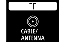 Image of Cable/Antenna input terminal