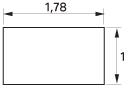 Abbildung zum Bildanzeigebereich beim Projizieren im Format 1,78:1 (16:9) 